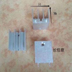 Disipador de Calor de Aluminio To220 de 16x16 mm para Transistor, Diodo Zener, SCR, MOSFET con Montaje a Través de Orificio - Product Image 1