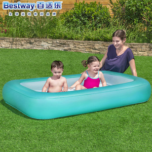 Original Authentique <span class=keywords><strong>Bestway</strong></span> Piscine Bébé <span class=keywords><strong>Pataugeoire</strong></span> Baignoire Gonflable Fond Sable Piscine Piscine À Balles 51115 - Product Image 2