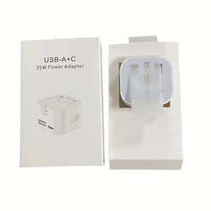 A+<b>C</b> Fast Charging Power <b>Adapter</b> 35W PD Wall Charger UK Plug USB <b>C</b> Mobile Phone Charger for Phone 11 12 13 14 15 16 - Product Image 1
