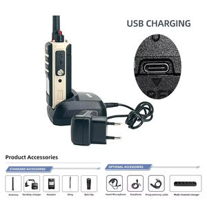 Yanton T-800D 5w robuste IP67 étanche ultra haute fréquence VHF analogique talkie-walkie <span class=keywords><strong>brouilleur</strong></span> et compresseur de Communication à distance - Product Image 4