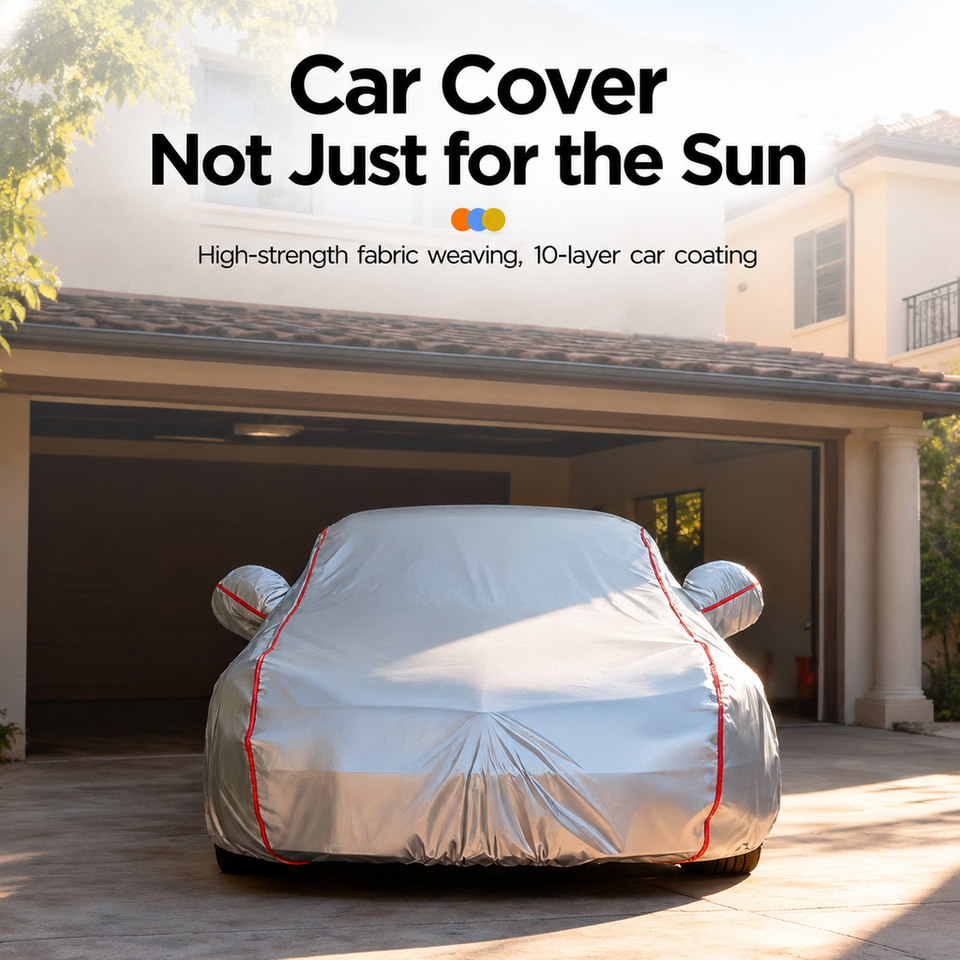 Scratch Resistant Silver Waterproof Thickened Textured Car Cover ...