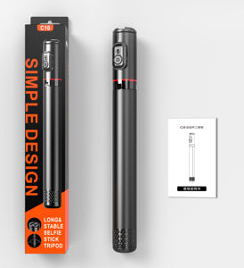 C10 Abrazadera <span class=keywords><strong>de</strong></span> teléfono <span class=keywords><strong>invisible</strong></span> Paraguas portátil Trípode <span class=keywords><strong>Selfie</strong></span> Stick con control remoto - Product Image 3