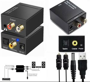 Convertisseur audio numérique vers analogique coaxial optique 3.5mm DAC adaptateur numérique SPDIF <span class=keywords><strong>Toslink</strong></span> vers audio stéréo analogique L/R - Product Image 1