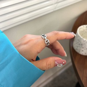 Wenchi S925 Pure <b>Silver</b> Pig <b>Nose</b> <b>Ring</b> Sweet Cool Korean INS Style Trendy Niche Design Inlay Setting Luxury Personalized Jewelry - Product Image 3