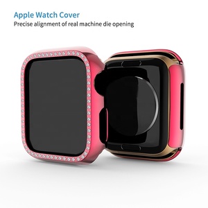 Custodia protettiva per paraurti diamantata per <span class=keywords><strong>Apple</strong></span> <span class=keywords><strong>Watch</strong></span> Cover Series 7 <span class=keywords><strong>SE</strong></span> 65432 41MM 45MM per Iwatch 40mm 44mm Smart bracciale accessori - Product Image 3