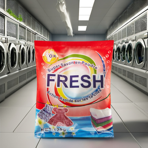 Detergente en Polvo para Lavandería de 125g, Precio Bajo, Gran Venta, Polvo para Lavar Ropa, Jabón en Polvo, Proveedor de Dongguan, China - Product Image 4