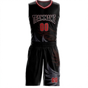 Teamname Basketball Jersey Set Black V-Neck Sleeveless Mesh Moisture Wicking Polyester Adult Men Regular Plaid/Solid Elastic - Product Image 1