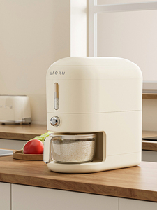 Meilleures ventes : Distributeur de riz multifonction moderne à pression, <span class=keywords><strong>anti</strong></span>-poussière, sans BPA, pour cuisine domestique, avec bouton unique - Product Image 6
