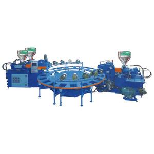 Taban Üretim Hattı Otomatik Döner Üç Renkli Enjeksiyon PVC/TPR/TPU Ayakkabı Tabanı Kalıplama Makinesi 24 İstasyon - Product Image 5