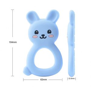 Chaîne de sucette personnalisée en silicone souple sans BPA, motif girafe, pour nouveau-nés et enfants, avec jouet doux de style cadeau d'allaitement - Product Image 4