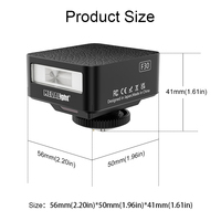 Flash pour appareil photo miniature professionnel Medalight F30, synchronisation rapide, rechargeable, compatible Canon, Sony, Ricoh, Leica, Fuji
