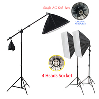 Kit Studio Complet d'Équipement de Photographie avec Kit Lumière LED