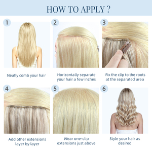 Nouvelles extensions de cheveux invisibles à clipser 2026, 100g, pointes épaisses, 100% cheveux humains Remy, postiches personnalisées OEM pour cheveux fins - Product Image 4