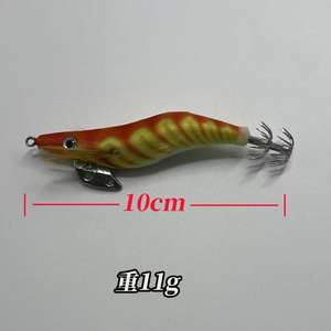 Ztc561 Wooden Shrimp <b>Lure</b> Set 14pcs Fluorescent Seven Color Glowing For Squid Sea <b>Fishing</b> Bait Saltwater Use - Product Image 3