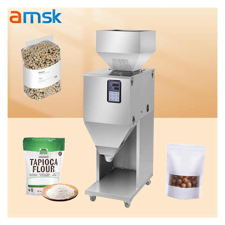 Supermarket Factory Semi Automatic Granule Packing Machine Single Head