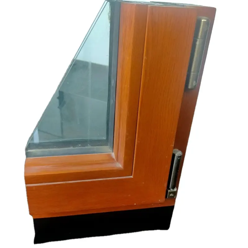 Customized High Quality factory price wood aluminum window for residence office building with wood frame or aluminum frame