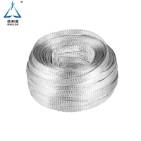 Cinta de Tierra Flexible de Cobre Estañado Trenzado Balic, Conector de Cable de Tierra, Certificación ISO, Longitud Personalizada, Eléctrico Industrial