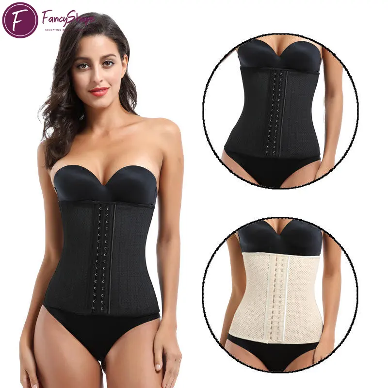 Ladies 25 Steel Bone Corset Tummy Trimmer Quality Waist Trainer Shaper Shapewear With Hooks Waist Trainers And Shape Wear