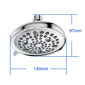 Pommeau de Douche Fixe Haute Qualité à 7 Réglages avec Filtre Purificateur d'Eau, Effet Pluie, pour Hôtels et Familles - Product Image 5