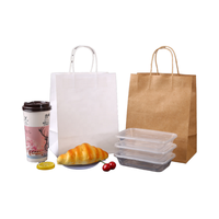 Sac en papier kraft brun en vente chaude, logo personnalisé, sac d'emballage en papier de luxe pour aliments