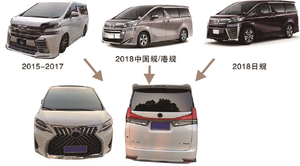 ชุดแต่งโตโยต้า วีลไฟร์ อัลฟาร์ด เจน 1 อัพเกรดเป็นเจน 3 ชุดแต่งกันชนหน้า วีลไฟร์ ปี 2018 แผงหน้าปัด ไฟหน้า อัลฟาร์ด 20 1 ชิ้น - Product Image 4