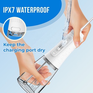 <span class=keywords><strong>Hydropulseur</strong></span> dentaire haut de gamme rechargeable à pression variable progressive, 1800 ppm, 4 buses, réservoir amovible de 300 ml, pour dents et <span class=keywords><strong>gencives</strong></span> <span class=keywords><strong>sensibles</strong></span> - Product Image 6