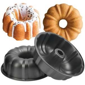 Stampo per Torte a Forma di Zucca MIXWARES, Teglia Antiaderente in Acciaio al Carbonio, Design 3D per Uso Commerciale in Panetterie e Pasticcerie - Product Image 1