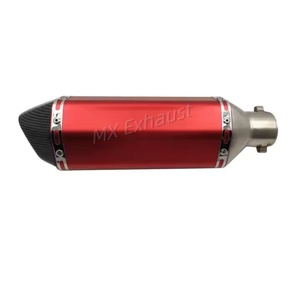Silencieux de moto universel en fibre de carbone plusieurs couleurs 1.5 ''-2" avec <span class=keywords><strong>DB</strong></span> <span class=keywords><strong>Killer</strong></span> <span class=keywords><strong>amovible</strong></span> pour silencieux de rue moto - Product Image 1