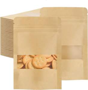 New Style Open Window Transparent Kraft Paper Packaging Self-supporting Food Packaging <b>Bag</b> - Product Image 1