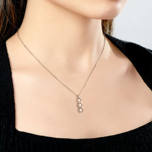 Yeni stiller narin taş <span class=keywords><strong>Sterling</strong></span> 925 gümüş kristal şifa sentetik Opal taş uzun kolye kolye - Product Image 3