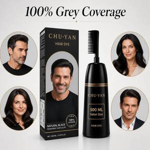 ชุดประหยัด CHU·YAN 500ML ยาย้อมผมขนาดซาลอน - ปริมาณมากสำหรับการใช้งานบ่อยและคุ้มค่า - Product Image 1