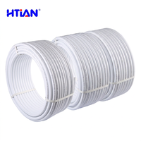 Tuyau PEX blanc de 16 mm et 20 mm, installation facile, homologué CE, pour alimentation en eau potable, qualité alimentaire, PN16, résistant à la corrosion, vente en gros