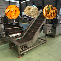 Volledig automatische frituurlijn van voedselveilig roestvrij staal voor het produceren van groentechips