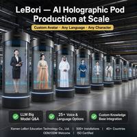 Module d'écran LED cylindrique flexible pour intérieur avec animation numérique, pas de pixel de 3 mm, revêtement anti-reflet