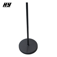 Support de microphone professionnel réglable en hauteur, robuste, HUAYUN HY-605, base en fer noir, stable, 3,2 kg, pour studio, chant et jeu