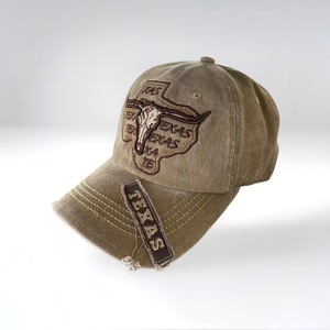 Cappello da Baseball Regolabile Effetto Vissuto con Ricamo Texas per Uomo e Donna - Product Image 2