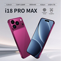 2026 18ProMax 100% Original Débloqué Version Globale LTE 5G Smartphone Octa Core 1 To 6,9 Pouces OLED 120Hz Android 15 108MP Français