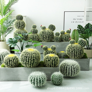 Cactus <span class=keywords><strong>de</strong></span> la Serie Simulación, Bonsái <span class=keywords><strong>de</strong></span> Cactus, Planta Verde, Decoración Suave para Interiores y Exteriores, Exhibición en Ventanas, Plantas Decorativas Artificiales - Product Image 2