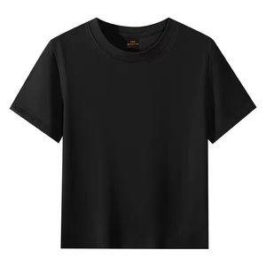 100% Cotton Summer <strong>T</strong>-<strong>Shirt</strong> For Boys Girls Custom Embroidered Logo Crewneck Pullover With Short Sleeve Candy Colors Solid Pattern - Product Image 6