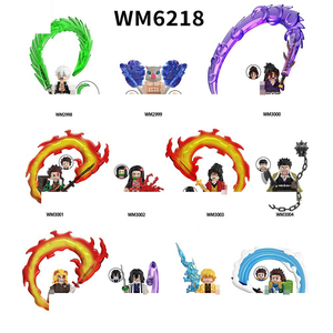 Blocchi da Costruzione Demon Slayer, Mini Action Figure, Personaggi Nezuko <span class=keywords><strong>Kamado</strong></span> e <span class=keywords><strong>Tanjiro</strong></span> <span class=keywords><strong>Kamado</strong></span>, Statuette da Collezione per Scrivania, Regalo di Compleanno - Product Image 6