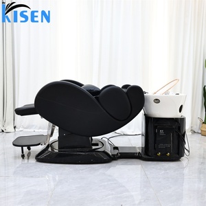 Fauteuil de massage électrique KISEN avec douche cascade pour traitement capillaire, lit de spa pour massage de la tête, lit de lavage de cheveux en option - Product Image 2