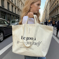 Sac de plage en toile de grande taille, de qualité supérieure, réutilisable, avec logo personnalisé imprimé, pour l'extérieur et la mode