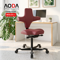 AODA Europe Bestseller Saddle Stool Dental Chair Ergonomic Office Chair Aluminum Alloy Base Burostuhl Ergonomikus Irodai Szék