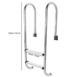 Pasamanos de 2 escalones para nadar al aire libre, escalera de marco de piscina de acero inoxidable, escalones, tobogán de piscina enterrado, escalera de piscina con Barrie - Product Image 4