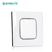 Interruptor de luz de pared cuadrado con botón pulsador, 1/2 interruptor, 13A, enchufe con interruptor, UKCA, CE, CB, GCC, para Reino Unido, Irlanda, Arabia Saudita, Emiratos Árabes Unidos, Dubái