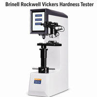 Digital Brinell Rockwell Vickers Hardness Tester 3-in-1 Universal Hardness Testing Machine 8 Inch Touchscreen Auto Loading