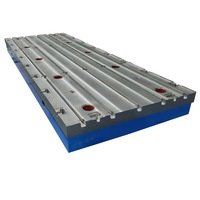 Plateforme d'atelier en fonte pour l'inspection et la soudure, avec fentes en T pour l'assemblage