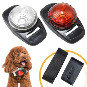 Premium Strong Endurance White Rose Red LED Night Light Pet Collar Pendant Dog Outdoor Walk Warning Security Lamp Decorations