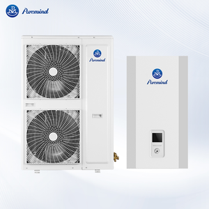 Pompe à chaleur air-eau haute performance (COP) 5-12kW à onduleur DC, économe en énergie, contrôlée par WiFi, pour usage extérieur en hôtellerie, certifiée CE, en acier inoxydable - Product Image 1
