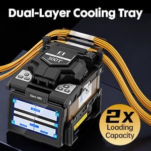 Soudeuse par fusion de fibres JILONG 300T alimentée par batterie, alignement sur le cœur, avec électrodes de rechange - Product Image 6